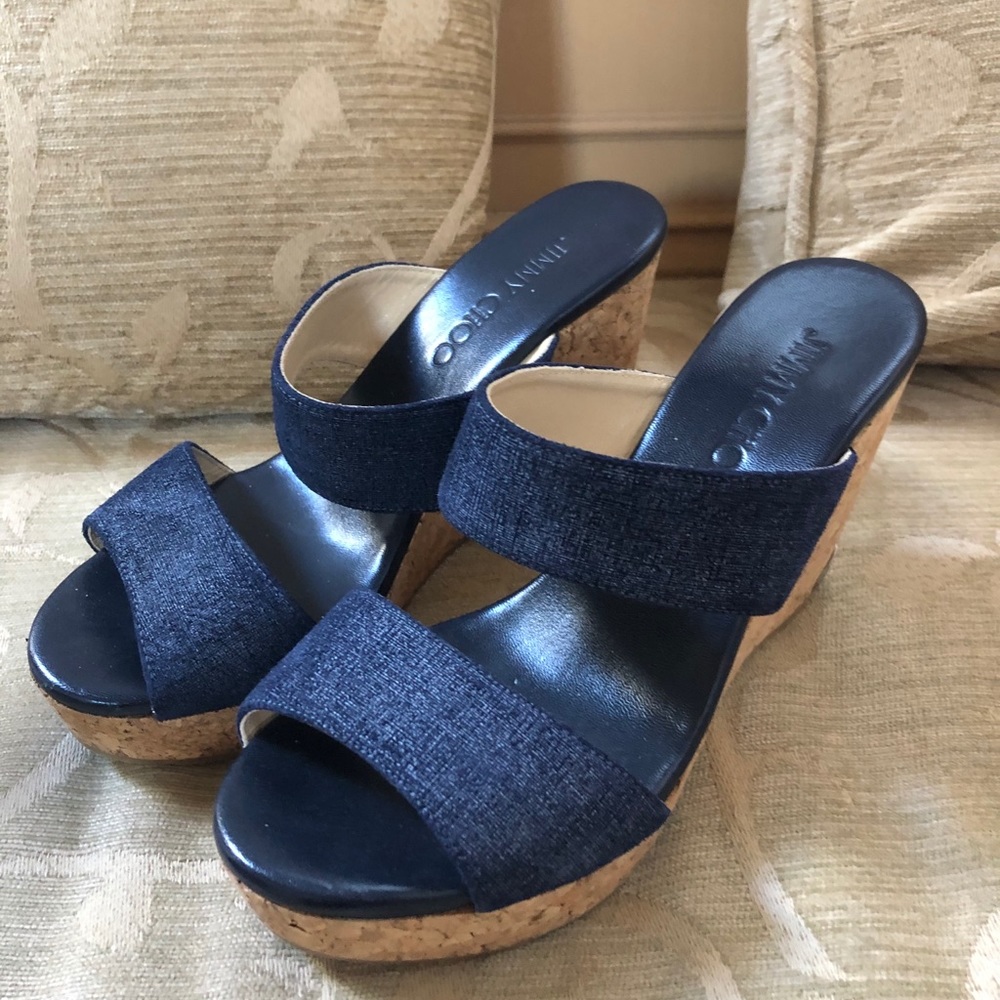 Jimmy Choo Denim Wedges